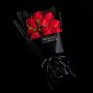 9 Heads Soap Flower Rose Bouquet Artificial Flower for Christmas Wedding Birthday Party Mother’s Day DIY Gift Home Decoration